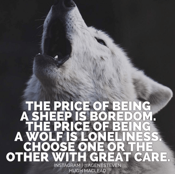 Alpha wolf howling lonely wolf meme.