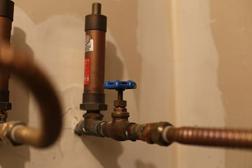 Water supply valve water heater.