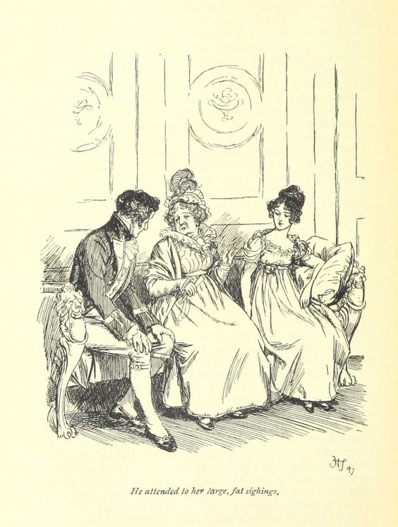 Two women and siting on couch illustration.