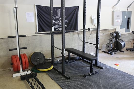 Garage Gym Before renovation. 