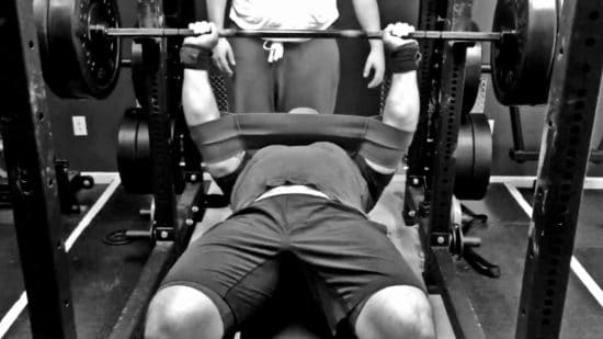 bench pressing with slingshot