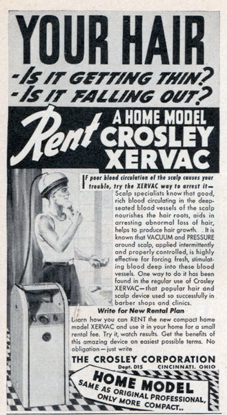 Vintage crosley xervac advertisement. 
