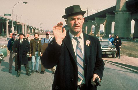 Gene Hackman wearing porkpie hat - french connection movie part.