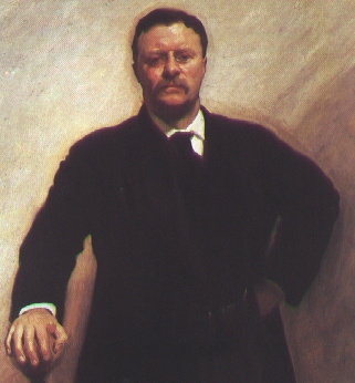 Theodore Roosevelt painting portrait.