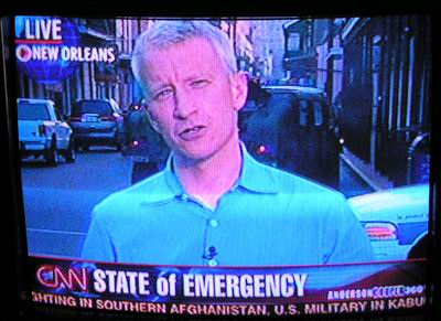 Anderson Cooper live on tv show.