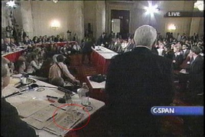 Tom Coburn giving speech in supreme court.