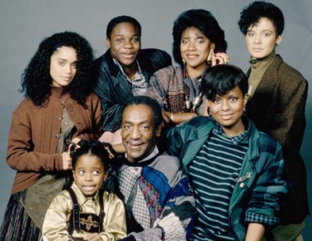 The cosby show family portrait.