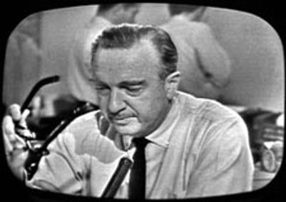 Walter Cronkite portrait.