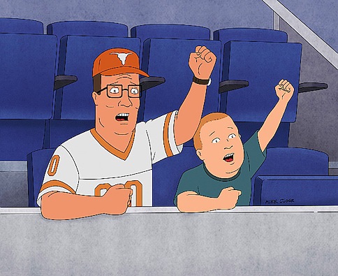 Hank and Bobby support our team in ground illustration.