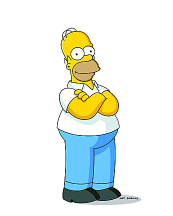 Home simpson illustration.