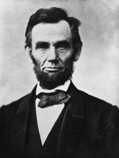 Abraham Lincoln portrait.