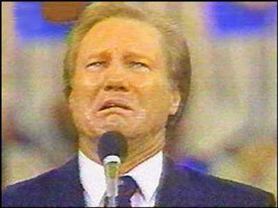 Jimmy Swaggart crying portrait.