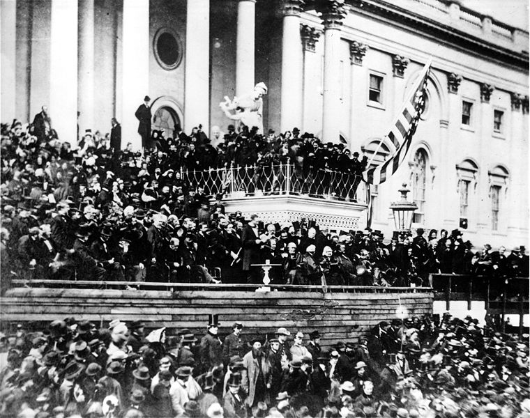 abraham lincoln 2nd inauguration address 1865 photo