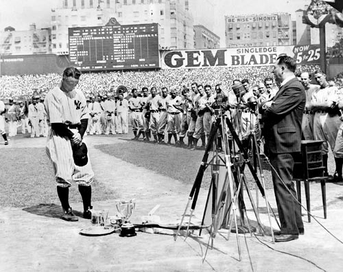 lou gehrig farewell speech yankee stadium luckiest man