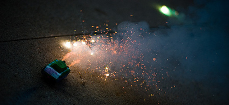 Miniature tank firework.