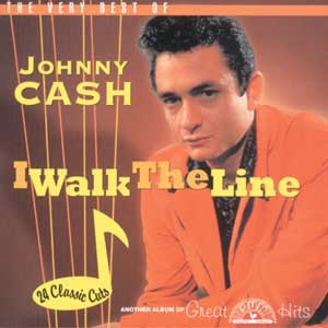 歌曲封面，我走了约翰尼·卡什（Johnny Cash）。