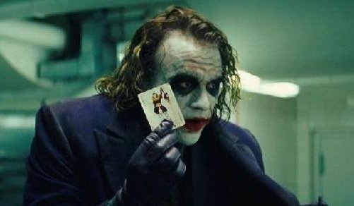 Joker playing card batman dark knight heath ledger.