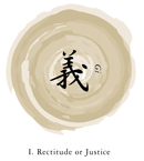 bushido code symbol rectitude or justice