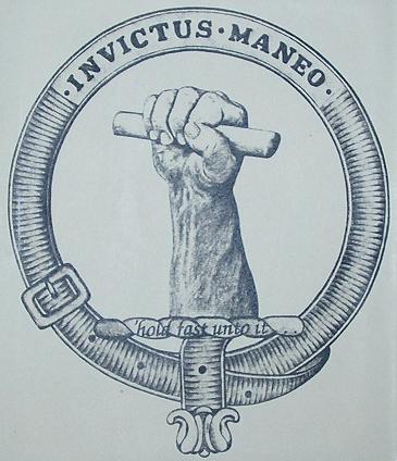Monogram of Invictus maneo poem William Ernest Henley.