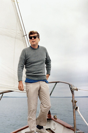 John Kennedy in ship portrait.