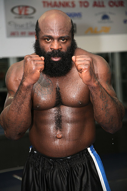 Kimbo Slice shirtless beard famous facial hair.