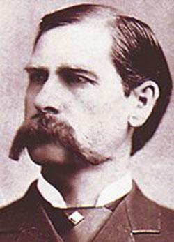 Wyatt Earp portrait mustache bets facial hair.