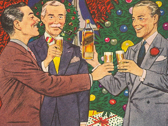 Johnnie Walker's stylish holiday ad captures the festive spirit of the season with its elegant portrayal of celebration.