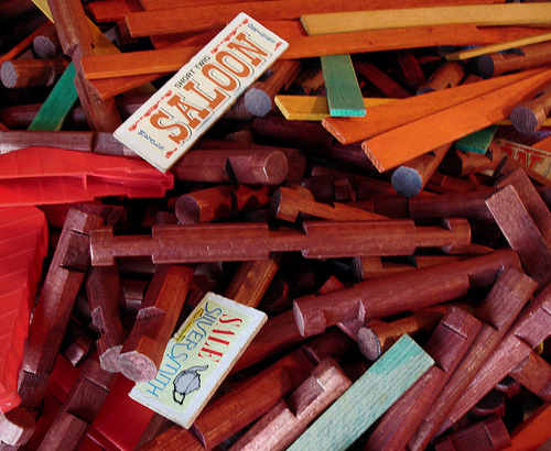 Lincoln logs by Frank Lloyd.