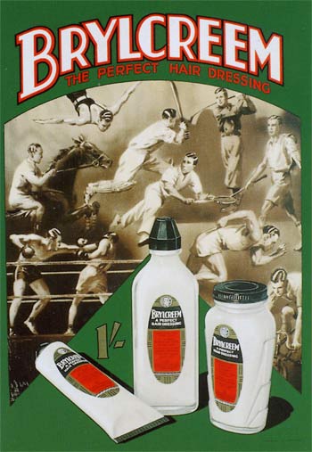 Vintage brylcreem advertisement.