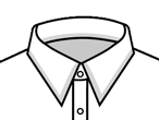 Point collar illustration.