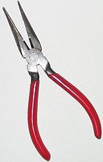Needle nose pliers fishing tools.