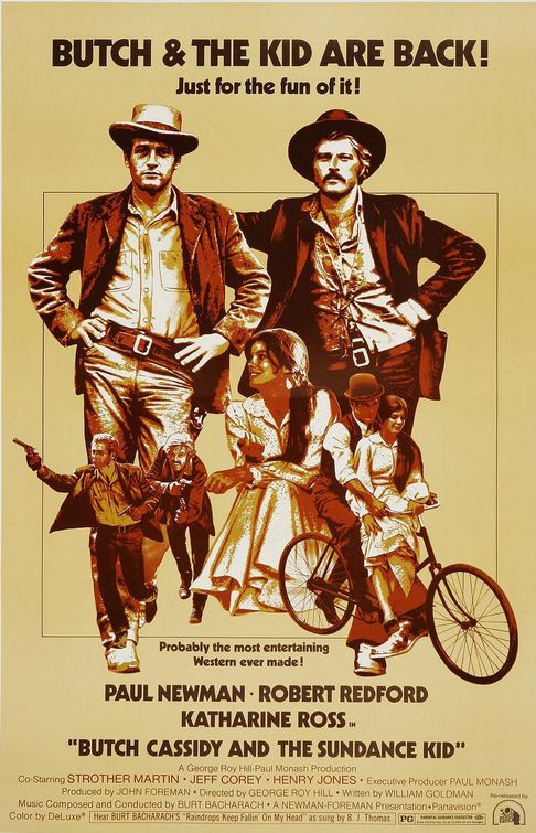 A poster of a move movie called Butch & The kid are Back.