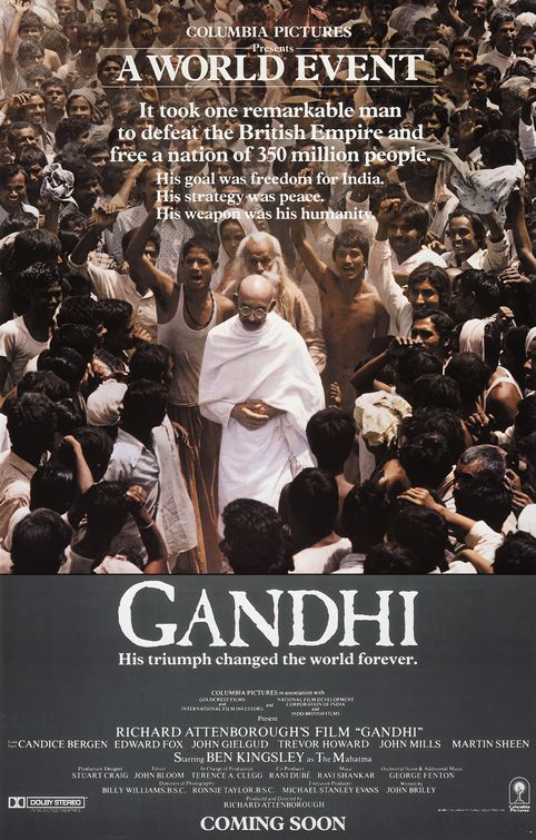 Gandhi Indian movie poster.