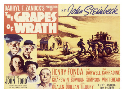 The Grapes of Wrath movie cover.