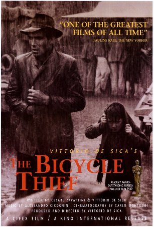 Movie The Bicycle Thief poster.