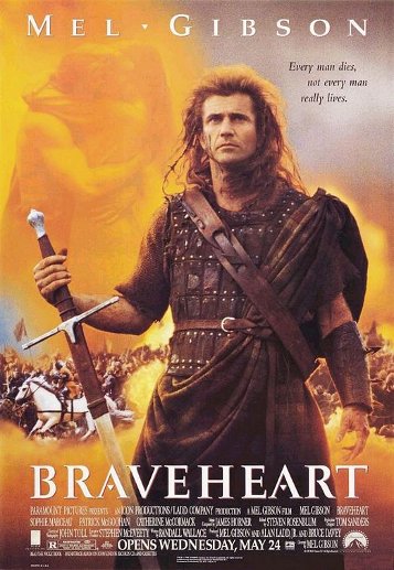 Braveheart movie poster.