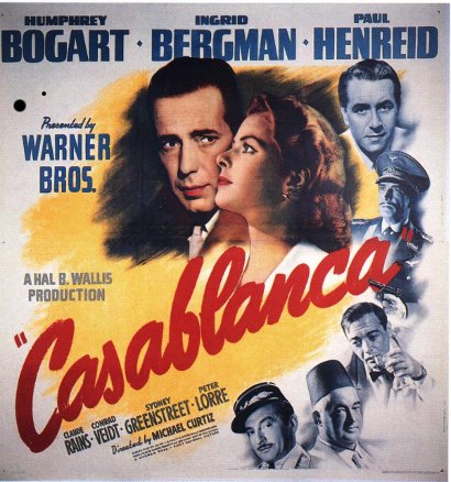 Casablanca movie poster.