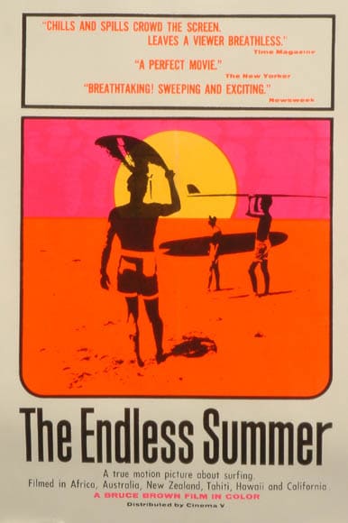 Cover of a documentary called The Endless Summer.