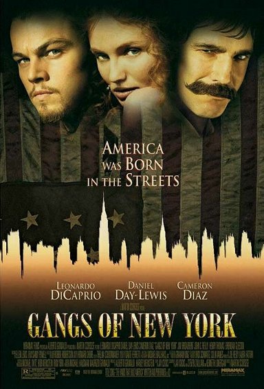 Gangs of New York movie cover.