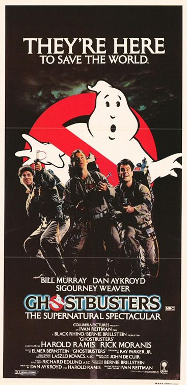 Ghostbusters movie poster.