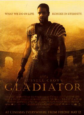 Gladiator movie cover.