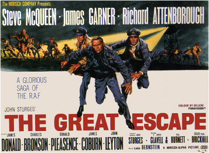 A poster of a movie The Great Escape.