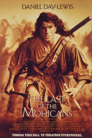 Last of the Mohicans movie poster.