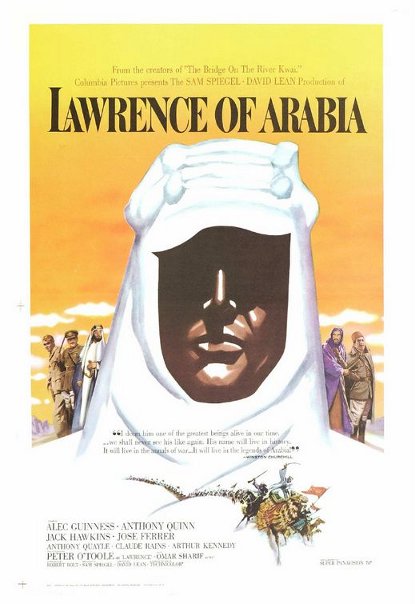 Lawrence of Arabia movie cover.