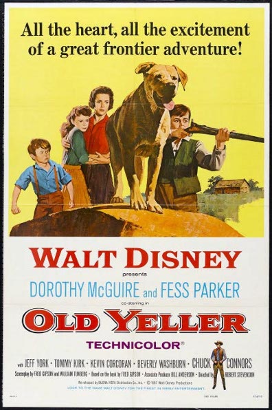 Poster of Old Yeller movie. 