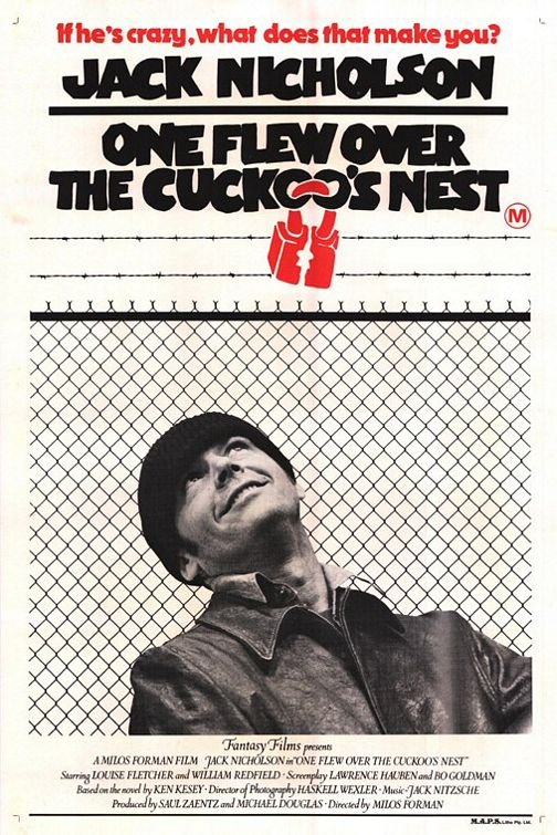 One Flew Over the Cuckoo’s Nest movie poste.