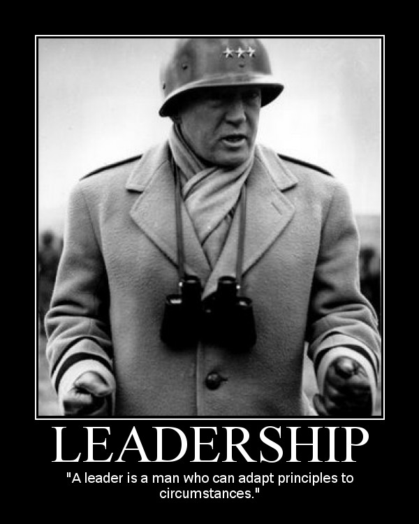 Motivational quote about Leadership by General Patton.