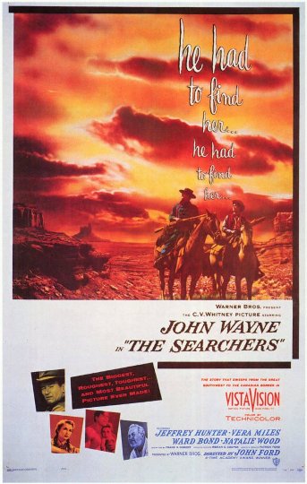 The Searchers movie poster.