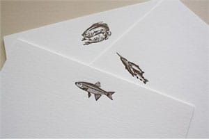 Correspondence Cards with different pictures on it.