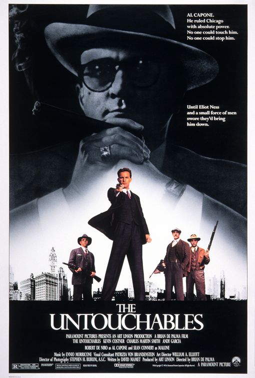 The Untouchables movie poster.